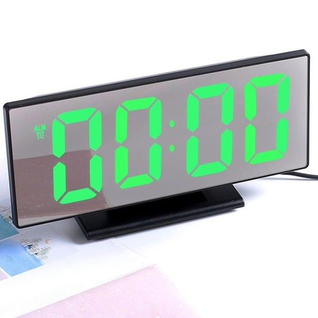 Mirror Digital Alarm Clock LED Electronic Clock