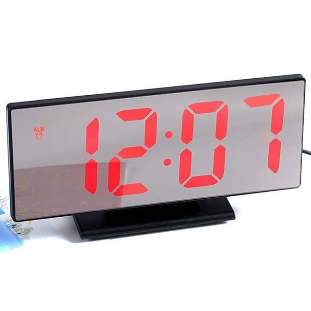 Mirror Digital Alarm Clock LED Electronic Clock