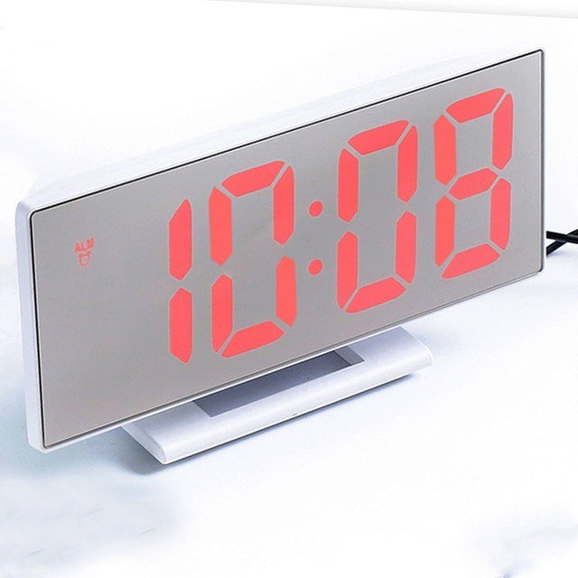 Mirror Digital Alarm Clock LED Electronic Clock