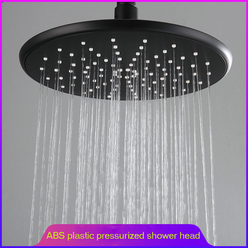 Black Pressurized Shower Shower Head Set Pressurized