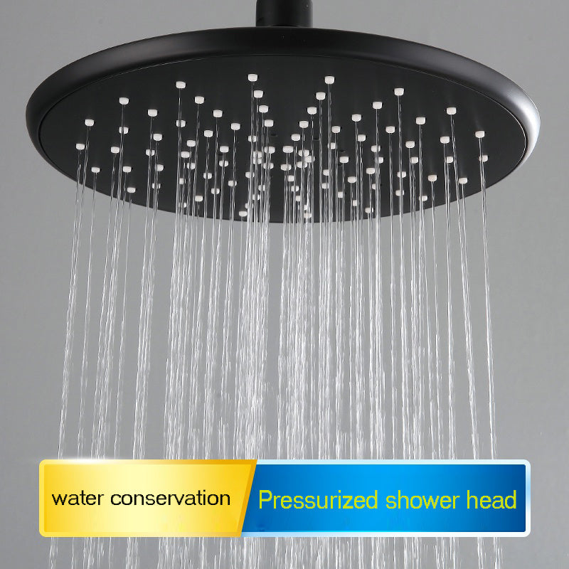 Black Pressurized Shower Shower Head Set Pressurized